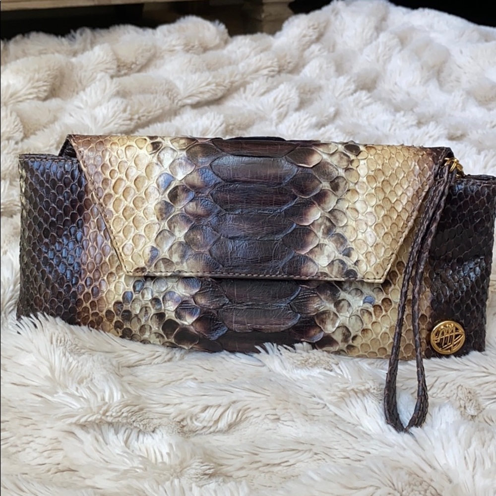 Italian Exotic leather Python purse!